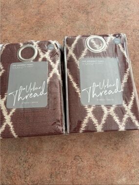 2 Urban Thread Atwood Brick Grommet Curtain Panels